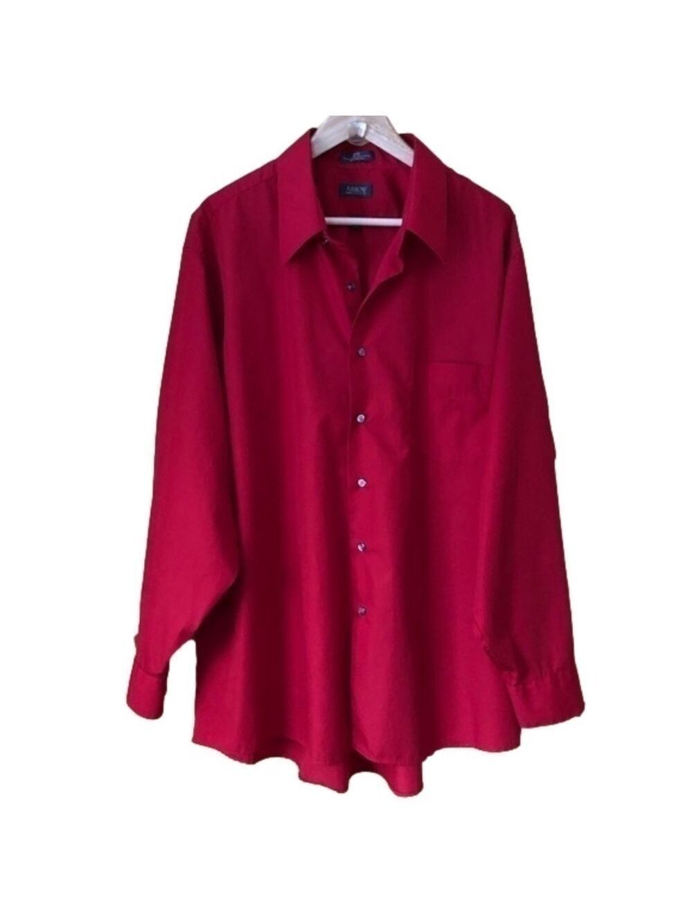 Arrow Wrinkle Free Poplin Dress Shirt mens Size XXL